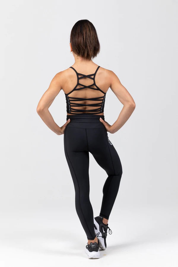 Sylvia P - Zone Full Length Tight - Child/Adult (21-10-AUP-018) - Black - Final Sale