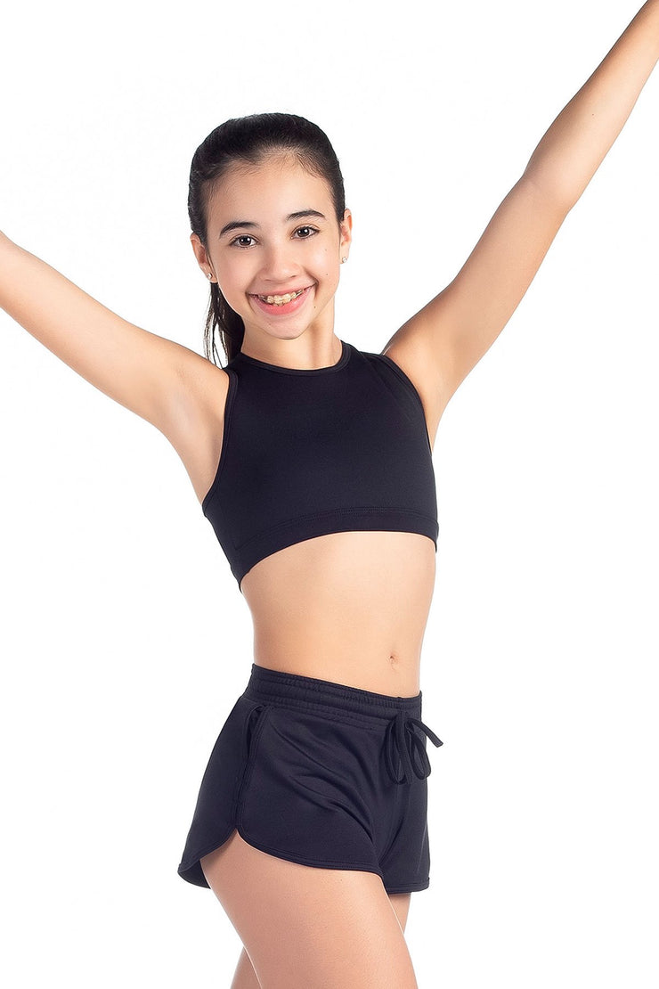 So Danca - Buena Halter Crop Top - Child (L-2111ME) - Black