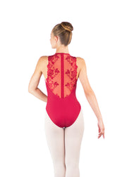 Ballet Rosa - Esther Pinch Front Zip Back Leotard - Adult (1109LMA) - Bordeaux