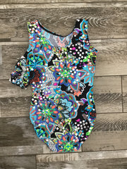 Mondor - Printed Tank Gymnastics Leotard - Child (07822) - Flower Power