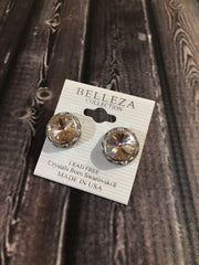 Belleza Collection - Swarovski Crystals Pierced Earrings - 15mm