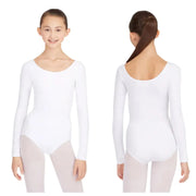 Capezio - Long Sleeve Leotard - Child/Adult (TB134C/TB135) - White