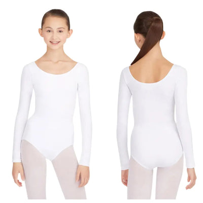 Capezio - Long Sleeve Leotard - Child/Adult (TB134C/TB135) - White