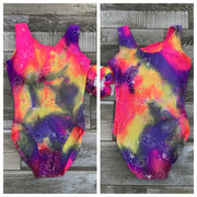 Mondor - Printed Tank Gymnastics Leotard - Child (7822) - Neon Pop
