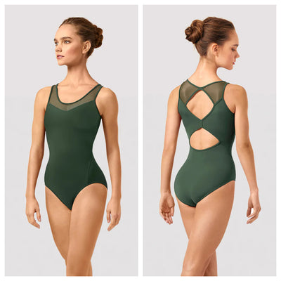 Bloch - Scoop Neck Camo Print Tank Leotard  - Adult (L4315B) - Sycamore