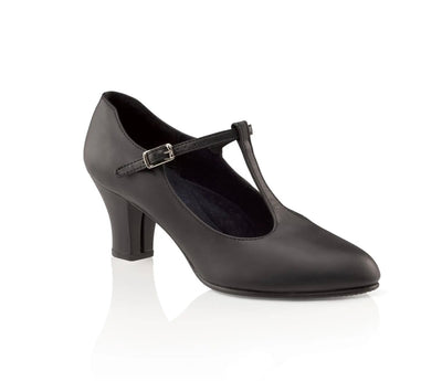 Capezio - 2" Jr. Footlight T-Strap Character Shoe - Adult (750) - Black