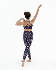 Bloch By Flo Active - X Back Bra Top - Child (FM1401) - Falling Petals - Final Sale