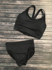 Bloch - Annora Double Leg Line Briefs - Adult (FR5012) - Black - Final Sale