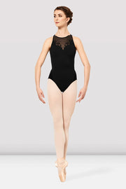Bloch - Tween Sora Mesh Cross Back Embroidered Leotard - Tween (TWL2327) - Black