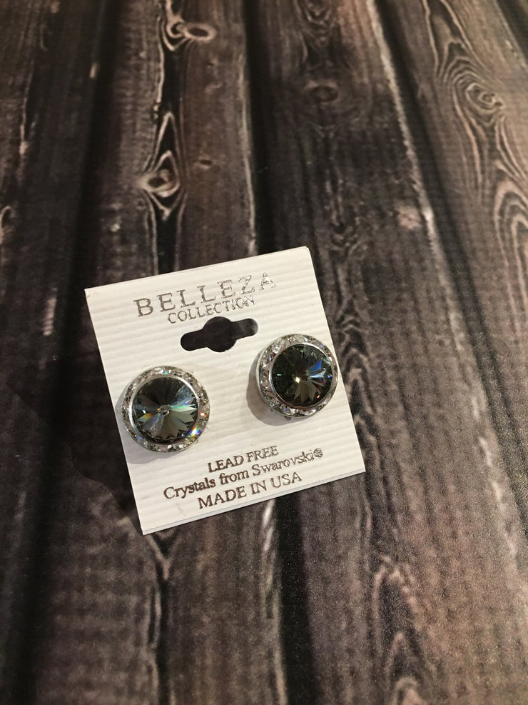 Belleza Collection - Swarovski Crystals Pierced Earrings - 15mm