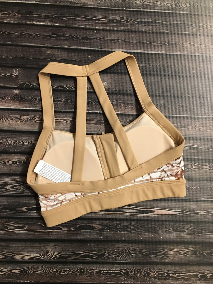 Bloch - Printed Mesh Side Panel Padded Crop Top - Adult (FT5052) - Nomad - Final Sale