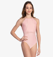 So Danca - Floral Lace Halter Top Camisole Leotard - Adult (RDE-2390) - Petal Pink