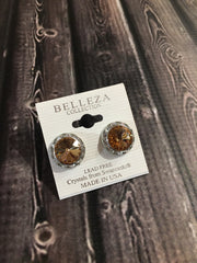 Belleza Collection - Swarovski Crystals Pierced Earrings - 15mm