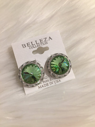 Belleza Collection - Swarovski Crystal Clip-On Earrings - 20MM - XL