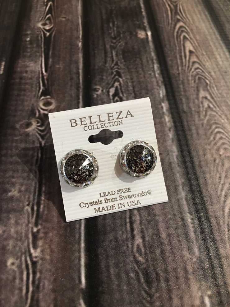 Belleza Collection - Swarovski Crystals Pierced Earrings - 15mm