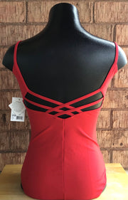 Capezio - Studio Collection Strappy Back Camisole Leotard - Adult (SE1030W) - Scarlet