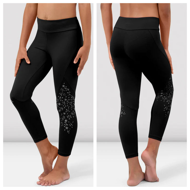 Bloch - Flower Vine 3/4 Legging - Child (CP9348) - Black
