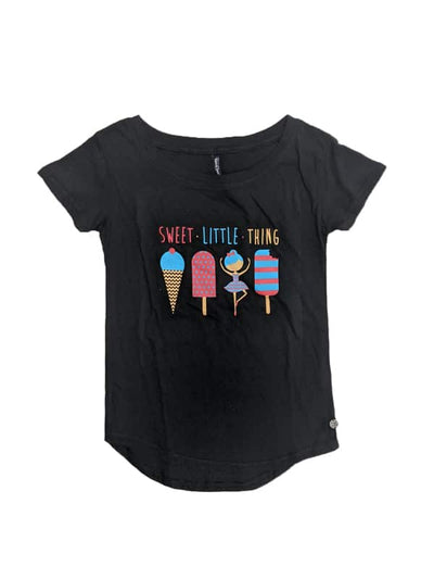 Sugar & Bruno - Sweet Itty Bitty Upscale Tee - Child (D9773) -Black