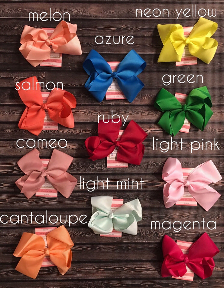 Hair Bows - Solid -  Various Colors