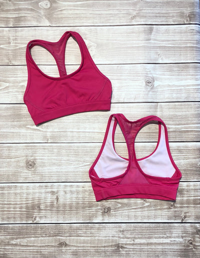 Bloch - Mesh Racer Back Crop Top - Child (FT5027C) - Hot Pink