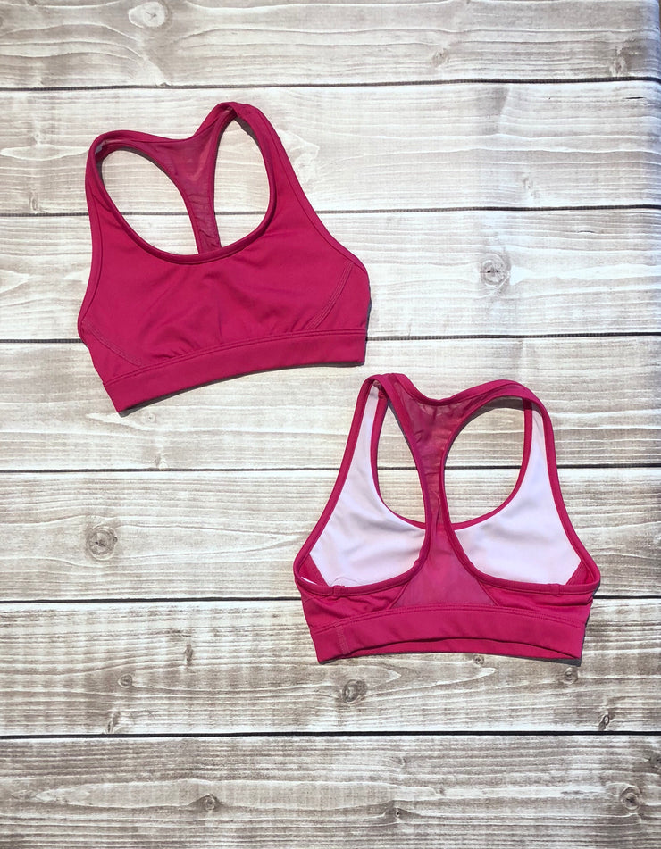 Bloch - Mesh Racer Back Crop Top - Child (FT5027C) - Hot Pink