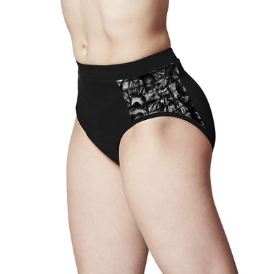Bloch - Printed Mesh High Waisted Briefs - Adult (FR5053) - Black - Final Sale