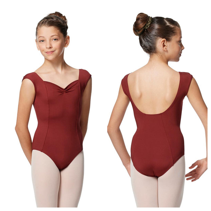Lulli Dancewear - Princess Seam Cap Sleeve Leotard - Child (LUB340C) - Black