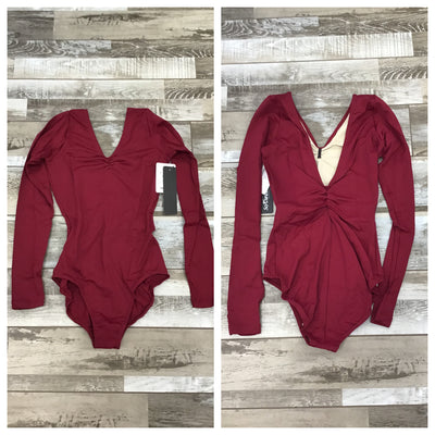 So Danca - Ruth Long Sleeve Leotard with Low Back - Child/Adult (SL118/SL117) - Burgundy