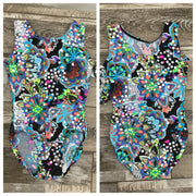 Mondor - Printed Tank Gymnastics Leotard - Child (07822) - Flower Power