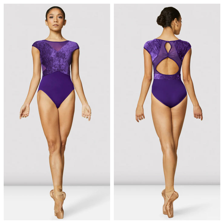 Bloch - Boat Neckline Cap Sleeve Leotard - Adult (L4122) - Amethyst