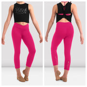 Bloch - Girls Twist 7/8 Leggings - Child (FP5066C) - Hot Pink