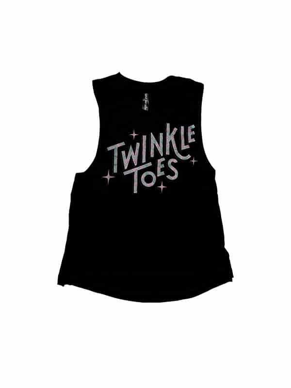 Sugar & Bruno - Twinkle Toes Itty Bitty Metro Tank - Child (D9646) - Black