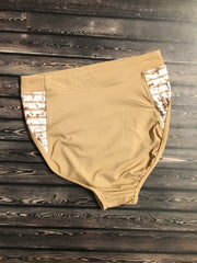 Bloch - Printed Mesh High Waisted Brief - Adult (FR5053) - Nomad - Final Sale