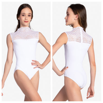 So Danca - Fayette High Neck Leotard - Adult (RDE-2521) - White