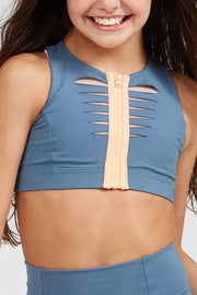 Jo + Jax - Pulse Top - Adult (PUT.7) - Bright Peach/Rocket Final Sale