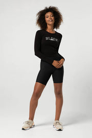 Bloch - Heritage Bloch Printed Fitted Long Sleeve Tee - Adult (ZLW5114) - Black - Final Sale