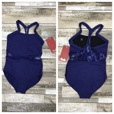 Mirella - Watercolor Wide Strap Camisole Leotard - Child/Adult (M2181TM/M2181LM) - Indigo