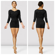 Bloch -  Lynda Knit 3/4 Sleeve Sweater - Child (CZ3116) - Black