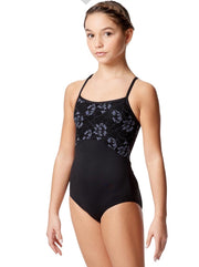 Lulli Dancewear - Gracia Colored Lace Camisole Leotard - Child (LUF587C) - Black