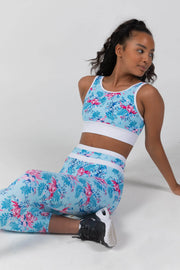 Sylvia P - Bellrose Crop Top - Adult (21-11-GHY-013) - Blue Final Sale