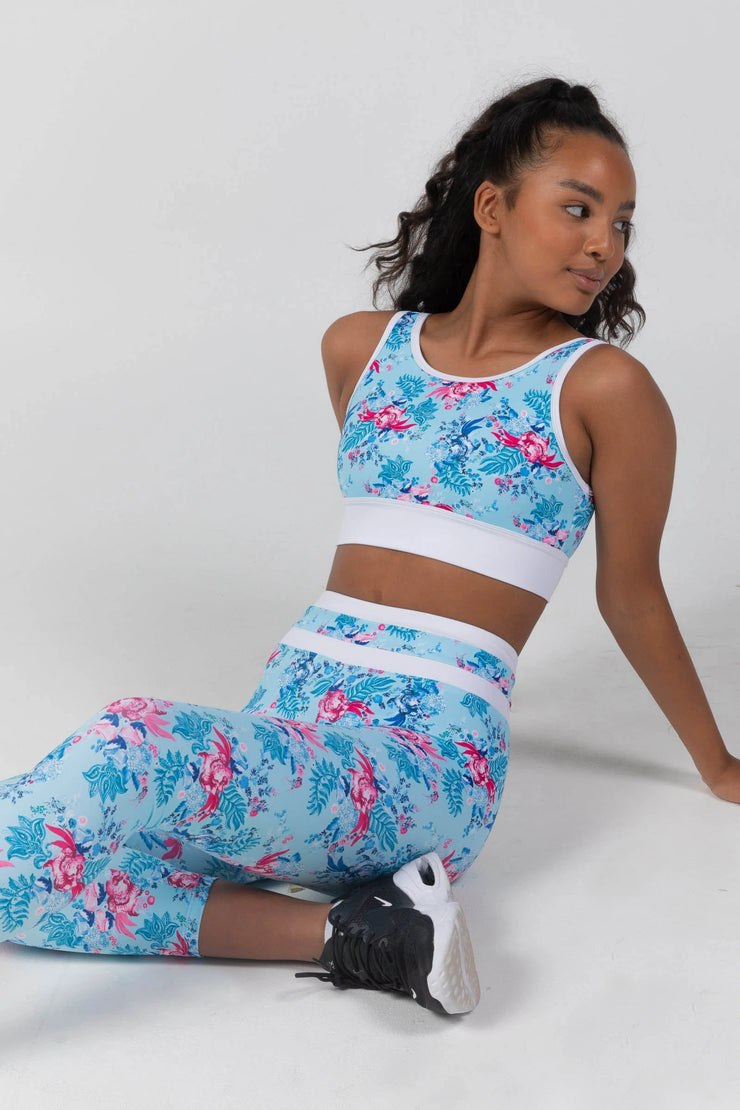 Sylvia P - Bellrose Crop Top - Adult (21-11-GHY-013) - Blue Final Sale