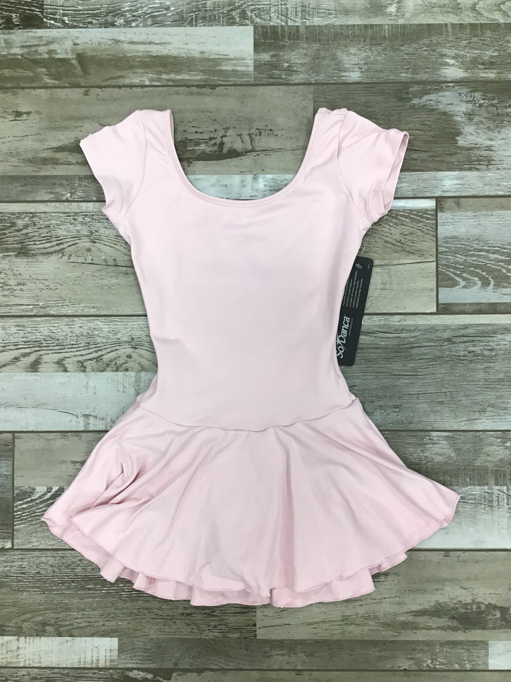 So Danca - Children's Christabel Cap Sleeve Leotard Dress - Child (SL122) - Light Pink