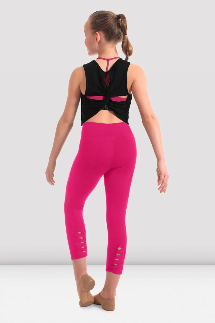 Bloch - Girls Twist 7/8 Leggings - Child (FP5066C) - Hot Pink