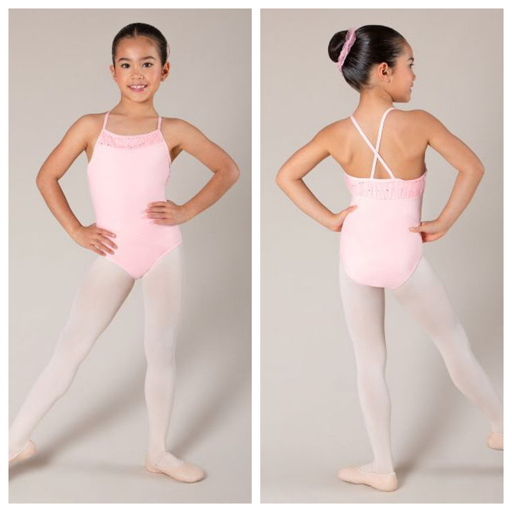 Energetiks - Carly Camisole Leotard - Child (ICL176BS2) - Candy Pink