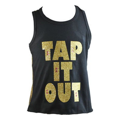 Reflectionz - Tap It Out Mesh Tank - Child - Black/Gold